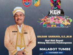 Adat mengucakan latar belakang belakang budaya yang wajib di dikketahui dan diperingati sebagai bentuk konsistensi secara sosial budaya termasuk kecintaan, penghormatan Karisma adat, budaya. Staf Ahli Bupati, Kab.Banggai Laut, Bidang Ekonomi Pembangunan, BALSAMSARIKAYA, S.E.,M.M. Mengucapkan: Dukung & Sukseskan Festival Tumbe dan Pelaksanaan Adat Malabot Tumbe, 1 s/d 4 Desember 2025.