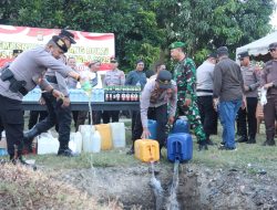 Polres Parigi Moutong Musnahkan 515 Liter Miras Ilegal Hasil Operasi Pekat II Tinombala 2025