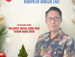 Direktur Rumah Sakit Umum DAERAH (RDSUD), Banggai, Kab. Banggai Laut, dr. CHRISTIAN MACPAL. Mengucapkan: “Semoga Damai Natal Menyertai  Sepanjang Tahun 2026”