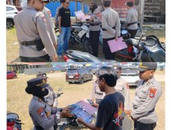 Dalam Suasana libur Natal Subsatagas Binmas Sambang ke Wisata Kampung Nelayan