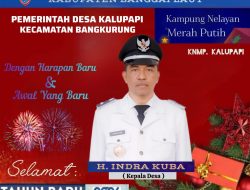 Kepala Desa Kalupapi Kec. Bangkurung, Kab. Banggai Laut, H. INDRA KUBA. Mengucapkan Selamat Tahun Baru 2026.