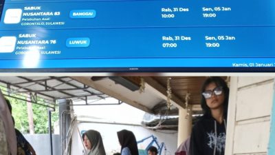 Informasi Jadwal Kapal Tol Laut Mengecohkan Pemudik dari Gorontalo-Luwuk-Banggai Laut