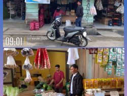 Pastikan Harga Sesuai HET, Sat Reskrim Polres Bangkep Pantau Harga Sembako di Pasar Salakan