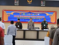 Sekda Balut Wakili Bupati, Hadir Pada Rakor Lintas Sektoral Kesiapan Idul Fitri di Polres Bangkep