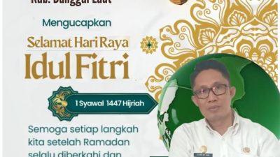 Direktur RS, dr. CHRISTIAN MACPAL Beserta Segenap Staf & Jajaran UPT. Rumah Sakit Umum Daerah (RSUD) Banggai, Kab. Banggai Laut. Mengucapkan: Selamat “IDUL FITRI” 1447 Hijrah, Mohon Maaf Lahir & Batin.