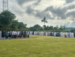 Polres Bangkep, Amankan Jalannya Sholat Idulfitri 1447 H. Delapan Titik di Kecamatan Bulagi