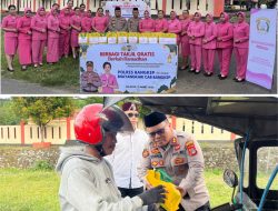 Momen Ramadan: “Kapolres Bangkep, Pimpin Aksi Sosial Bagi Takjil” dijalan Bhayangkara