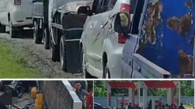 Diduga Ada Pembiaran, Antrian Panjang & Kelangkaan BBM Terjadi di SPBU Lompio Balut