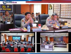 Wakapolda Sulteng Hadiri Vicon Anev Polri, Bahas Transformasi & Program Astacita