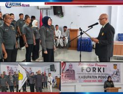 FORKI SULTENG: RESMI LANTIK PENGCAB FORKI POSO. Dr. FEBE R. PADAGA JABAT KETUA (2025-2029)