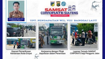 Samsat Banggai Laut Gelar Gakum Untuk Tingkatkan PAD dari Pajak Kendaraan