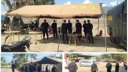 Pastikan Ibadah Berjalan Kondusif, Brimob Sulteng & Satuan Kewilayahan Kawal Ibadah Paskah Pemuda Di Mako batalyon A Pelopor