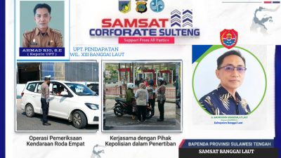 Evaluasi Empat Hari Gakum, Kesadaran Pajak Kendaraan di Banggai Laut Meningkat