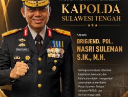 Brigjen Nasri Ditunjuk Jadi Kapolda Sulteng Gantikan Irjen Endi Sutendi