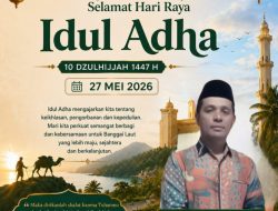Keluarga Besar LAODE KAIMUDIN Mengucapkan Selamat Hari Raya “IDUL ADHA” 27 Mei 2026, Mohon Maaf Lahir & Batin.