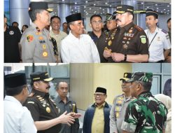 Wakapolda Sulteng Sambut Kedatangan Kepala Jaksa Agung RI di Palu