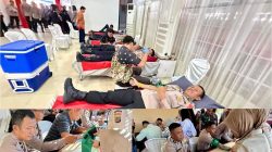 Semangat Pengabdian, Perwira SIP 55 Polda Sulteng Warnai Bakti Kesehatan Hari Bhayangkara Ke-80