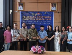 WAKIL BUPATI BANGGAI LAUT LEPAS KONTINGEN PESPARAWI NASIONAL XIV PAPUA BARAT 2026