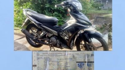Pemilik Laporkan Kehilangan BPKB Sepeda Motor Yamaha Jupiter MX
