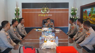 Terima Silaturahmi Perwira Baru SIP 55, Wakapolda Sulteng Tekankan Pentingnya Think Before Acting