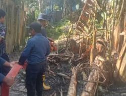 Menyusul Kebakaran Juga di Kelurahan Lompio, Damkar Banggai Laut Kerahkan Dua Armada