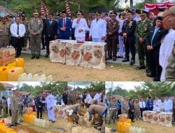 407 Liter Miras Hasil Razia Satpol PP Banggai Laut Dimusnahkan Usai Upacara HUT ke-81 RI