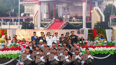 Upacara Penurunan Bendera HUT ke-81 RI di Banggai Laut Berlangsung Lancar