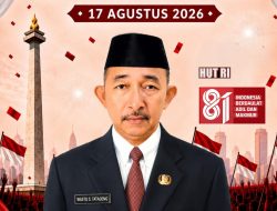 Kepala Dinas Pertanian & Pangan Kab. Banggai Laut, WASTO S. TATADENG, S.P.,M.M. Mengucapkan Dirgahayu Republik Indonesia ke-81 Tahun 2026.