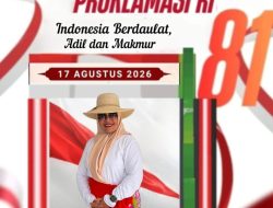 Sekretaris Dinas Pariwisata & Kebudayaan (DISPARBUD) Kab. Banggai Laut, IRNAWATI DJ. LONDA, S.Sos.,M.Si. Mengucapkan Dirgahayu Republik Indonesia ke-81, Tahun 2026.