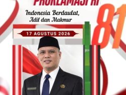 Kepala Dinas Pendidikan Pemuda, dan Olahraga (Dikpora) Kab. Banggai Laut, MOH. RIVAI ABBAS, S.H.,M.A.P. Mengucapkan Dirgahayu Republik Indonesia ke-81, Tahun 2026.
