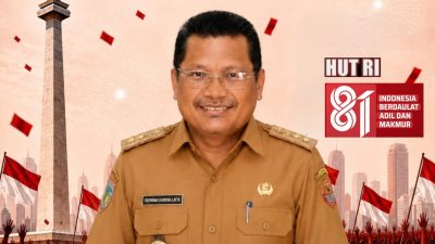Kepala Sekolah SMPN 1 Banggai, Kab. Banggai Laut, KUEMBAH DURRING LATTA, S.Pd. Mengucapkan Dirgahayu Republik Indonesia ke-81, Tahun 2026.